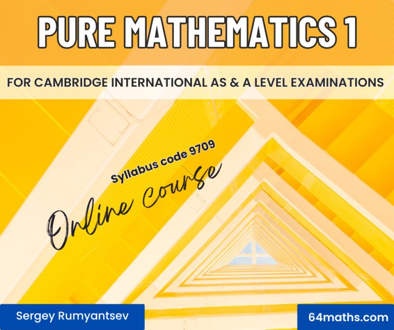 pure maths1 online course