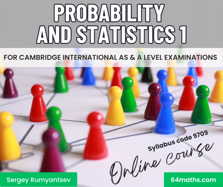 probability and statistics 1 course